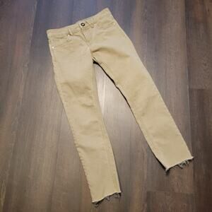 Volcom Jeans Men's 30/29 Tan Vorta Slim Straight Frayed Durable‎ Comfortable